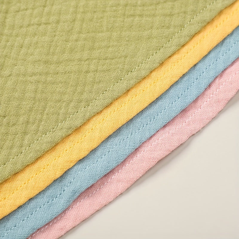 Baby Dark Green Triangle Cotton Cloth Mouth Towel Feeding Bib