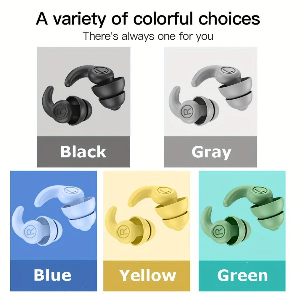 Waterproof Silicone Swimming Ear Plugs Comfortable for Diving Surfing, Sleeping