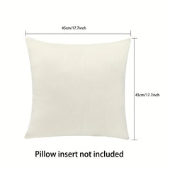 1 Pc Linen Birds And Flowers Sofa Decorative Cushion Cover Pillowcase 45 45