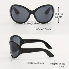 Y2K Oversized Wrap Around Sunglasses UV400