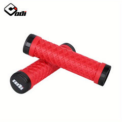 Vintage Small Cloth BMX Cycling Handlebar Grips Dual Lock Ring Set