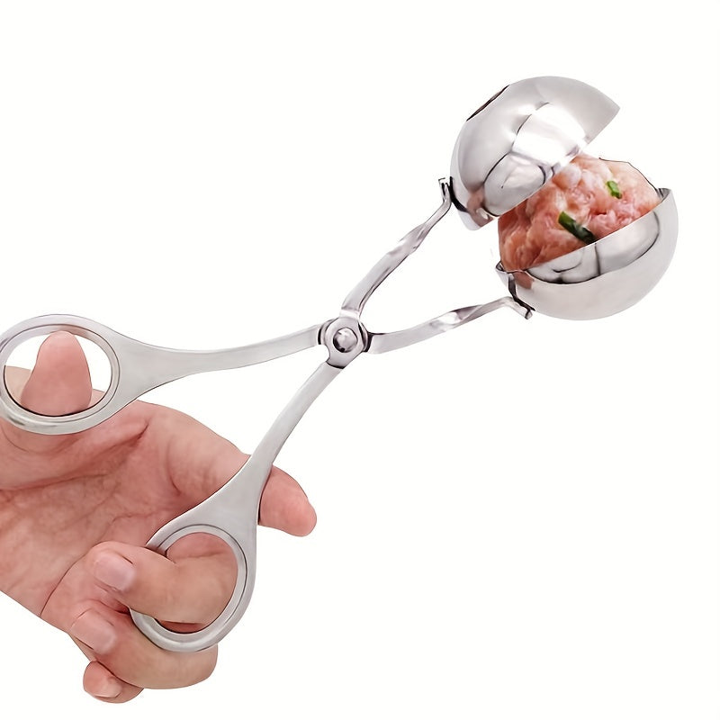 Stainless Steel Meat Baller Maker Rice Ball Tongs Scoop DIY Fish Ball Mold