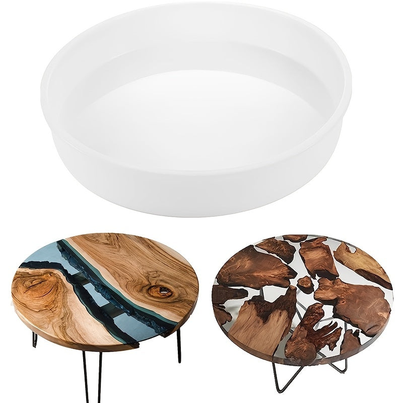 Resin Charcuterie Board Mold Large Round Epoxy Table Mold for River Table