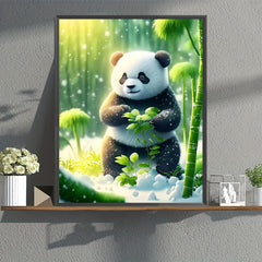 Panda Pattern Canvas Painting Poster for Home Wall Decoration