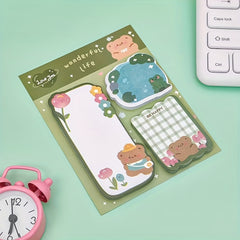 4 Pack Cartoon Sticky Notes 240 Message Stickers Students