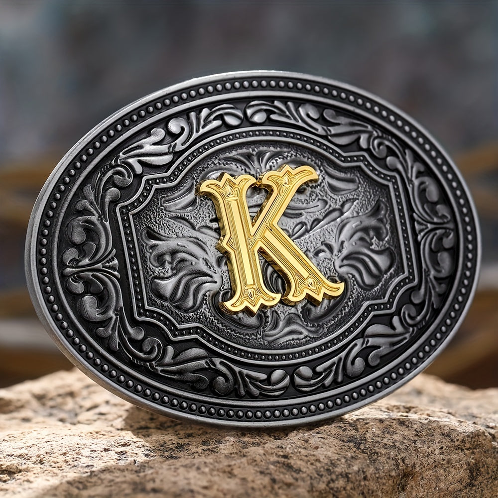 Embossed Belt Buckle for Men Western Cowboy Punk Hip Hop Accessories