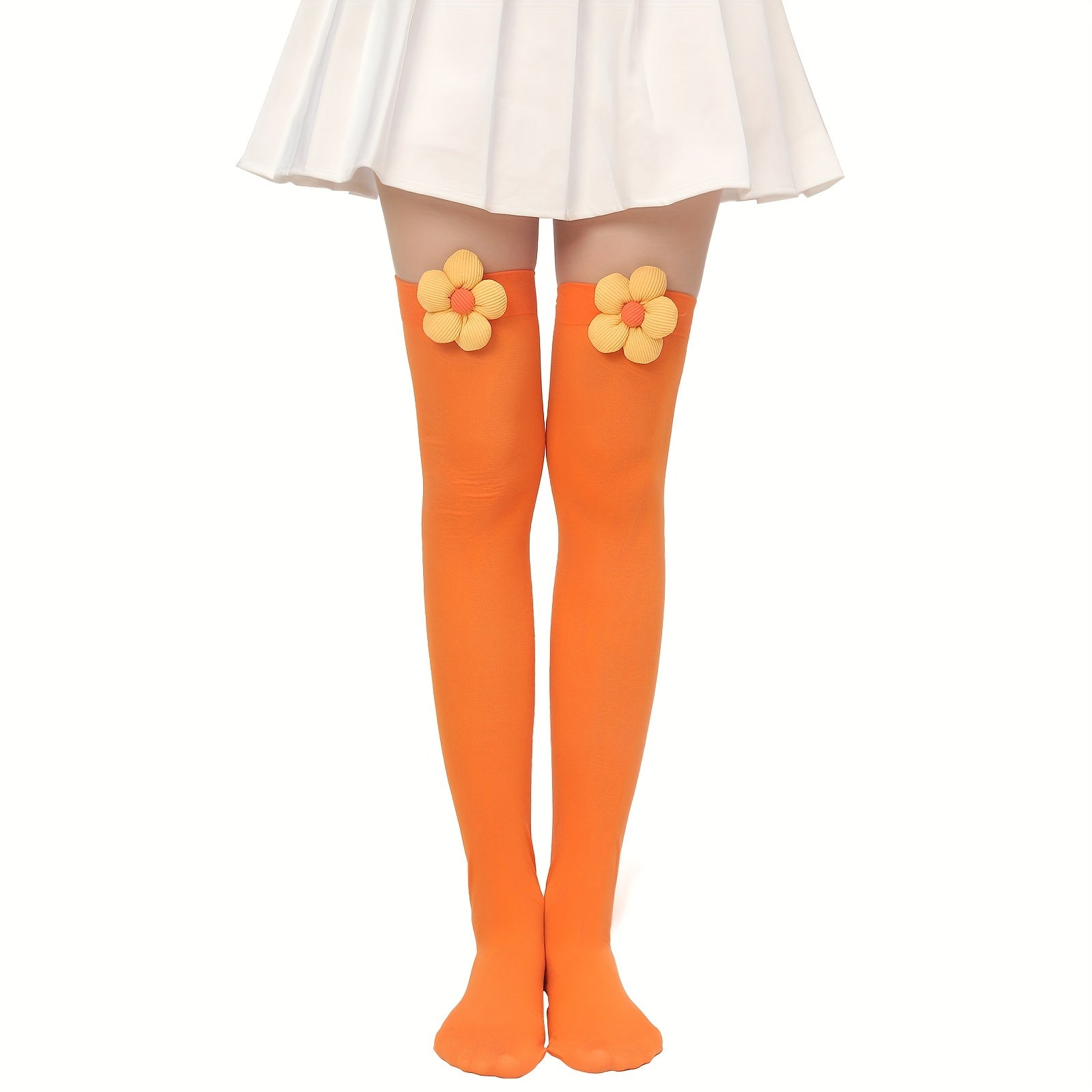 Floral Accessories Over The Knee Socks Women's Stockings