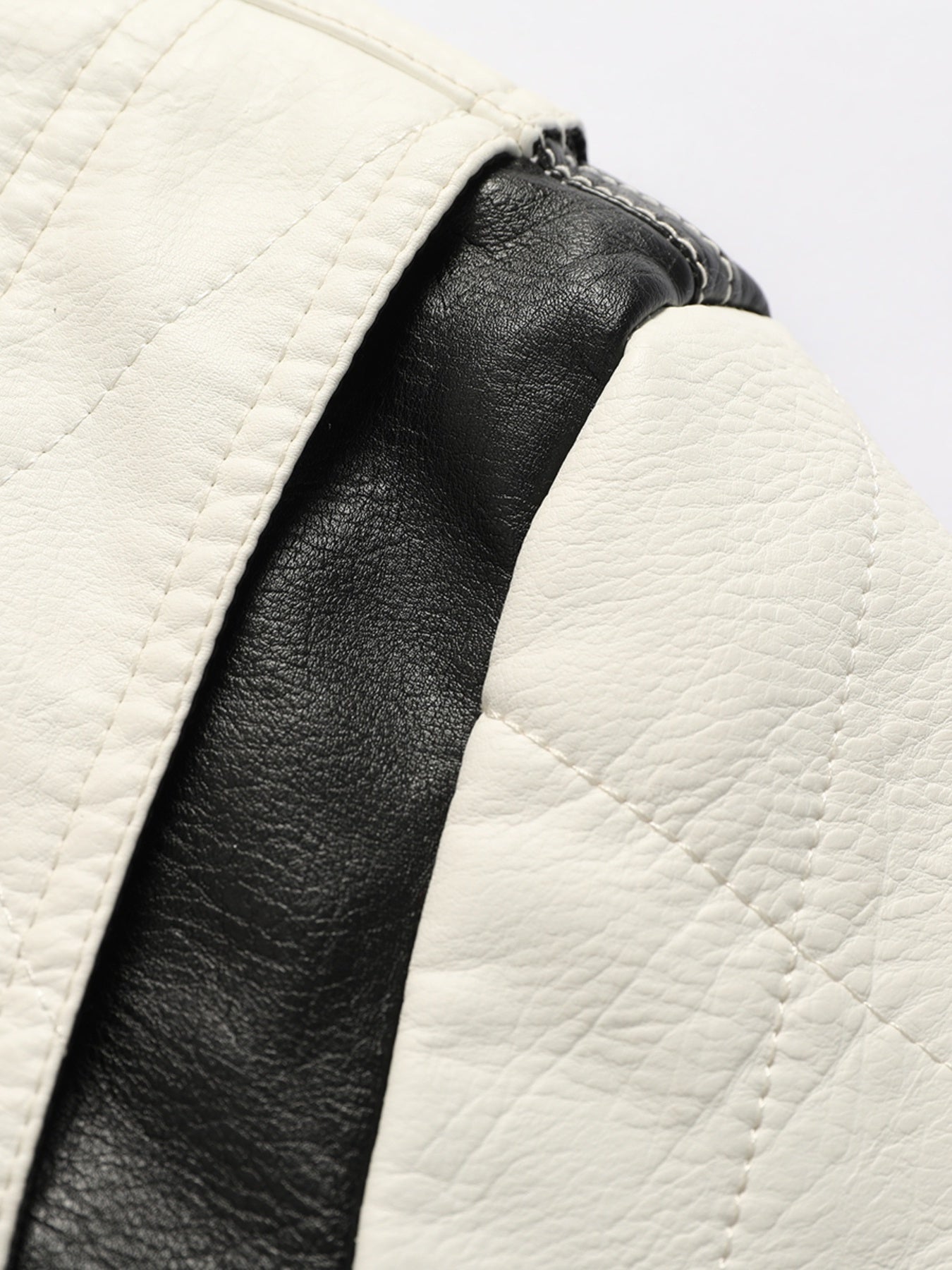 Men's Slim Fit Winter Splice Pu Leather Hooded Jacket Coat