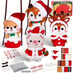 Wool Needle Felting Kit for Beginners with English Instructions