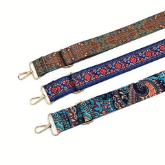 Vintage Pattern Wide Strap Lightweight Adjustable Durable Travel Accessories