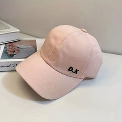 Backless Ponytail Baseball Cap Embroidery Adjustable Cotton Sun Hat