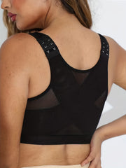 Sports Bra High Support Yoga Smooth Mesh Bra