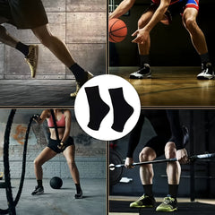 3 Pairs Toeless Compression Socks Ankle Sleeves Plantar Fasciitis