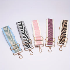 Jacquard Arrow Adjustable Purse Strap Wide Nylon Handbag Belt