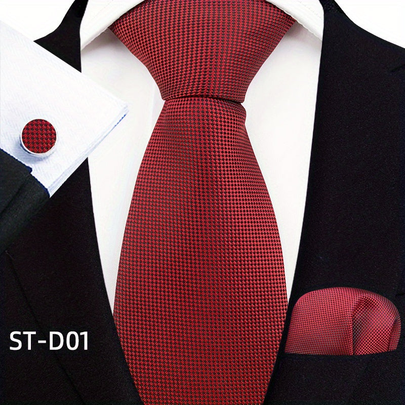 Men's Paisley Tie Set w/ Pocket Towel & Cufflinks