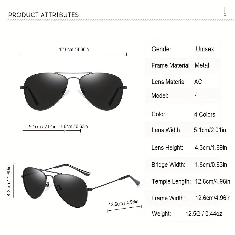Boy's Vintage Aviator Polarized Sunglasses Outdoor Shades