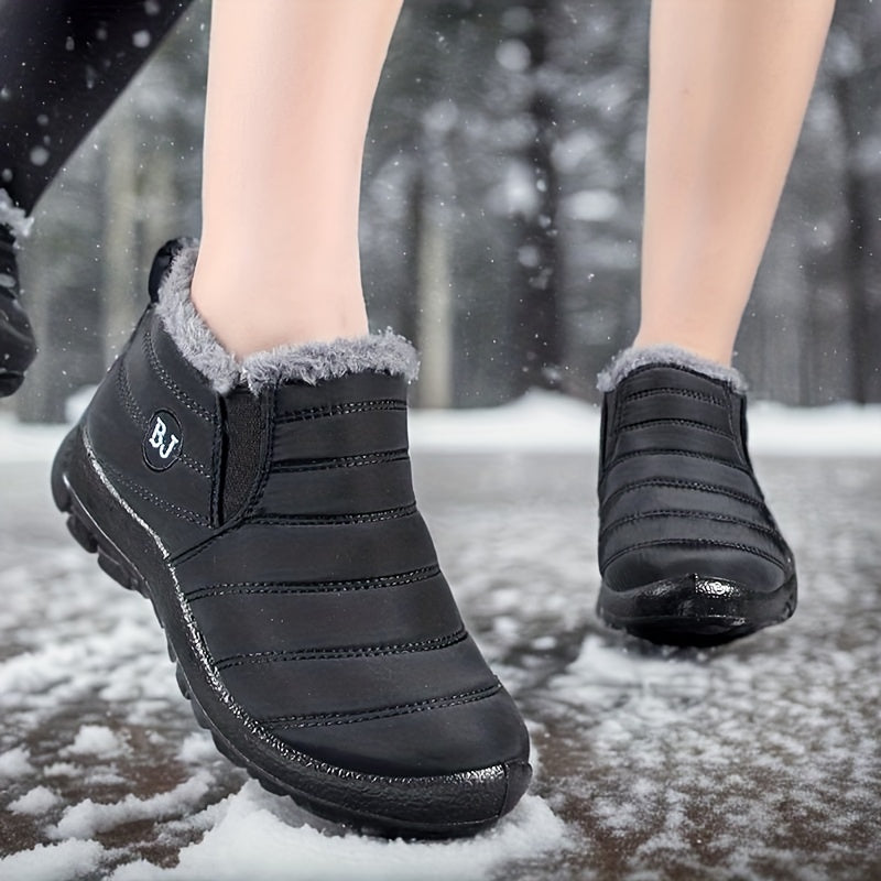 Women's Non-slip Snow Shoes Waterproof Winter Ankle Shoes