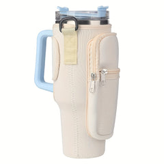 Heat Resistant Water Bottle Carrier Bag with Adjustable Strap for 30-40oz Cups