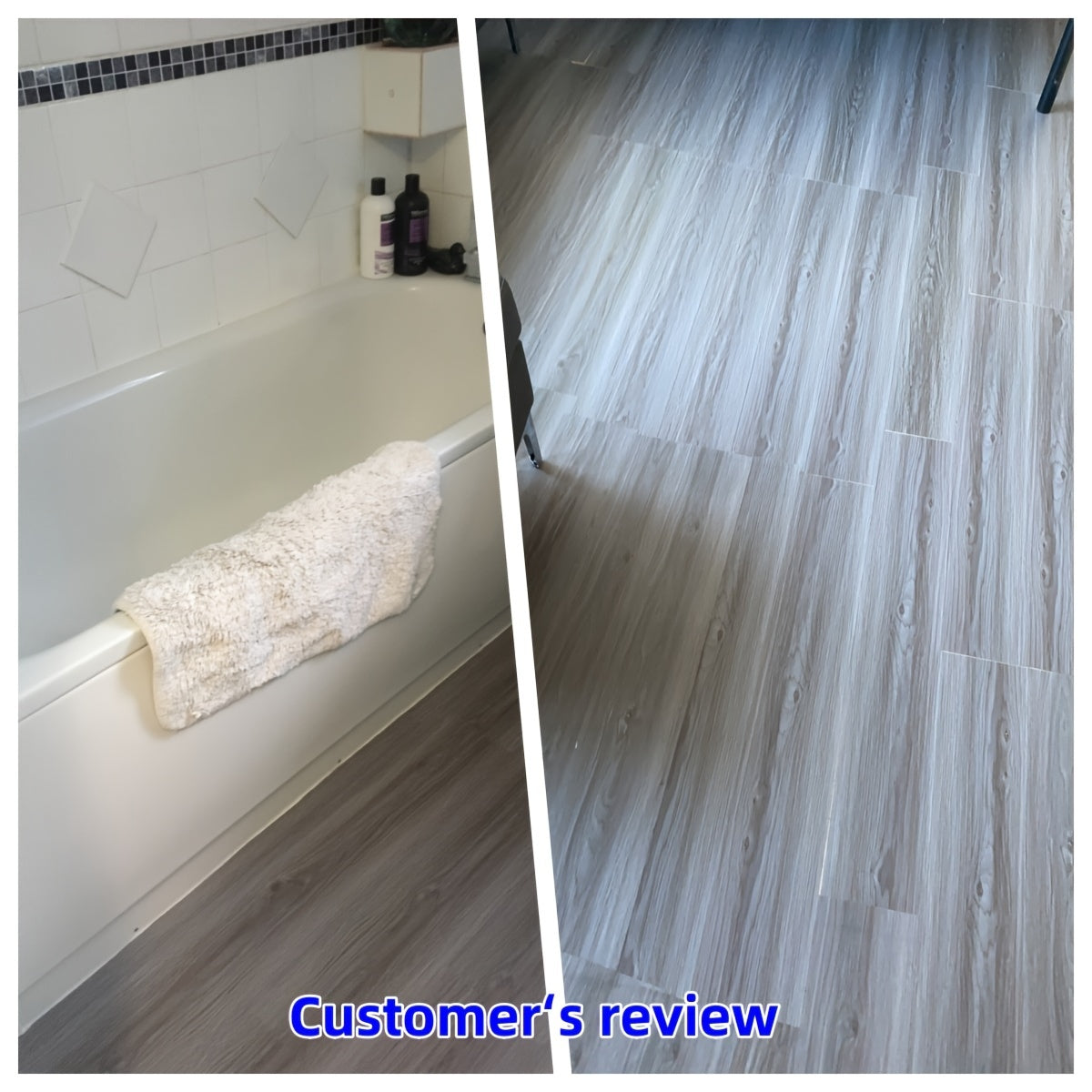 Wood Vinyl Peel and Stick Floor Tile Coverings - Easy to Install and Waterproof