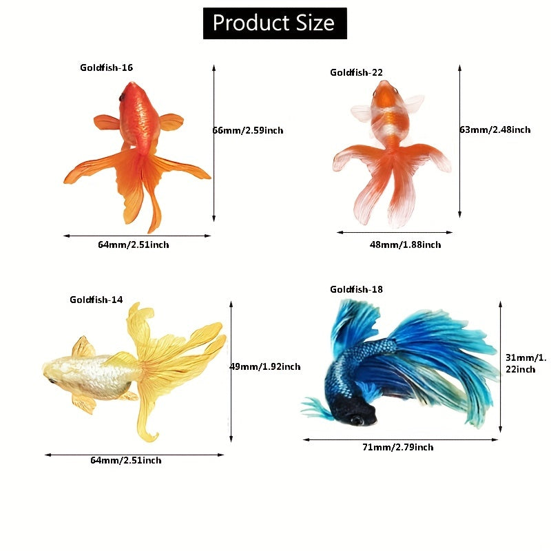 5 Sheets 3D Goldfish Resin Stickers Set DIY Resin Painting Goldfish Stickers