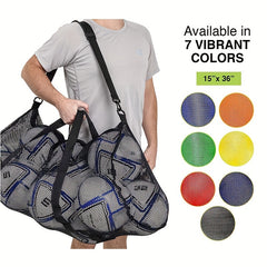 Large Mesh Beach Tote Bag Heavy Duty Football Storage Washable Travel Bag