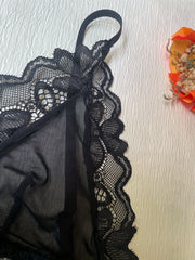 Floral Lace Unlined Bra Breathable Scallop Trim Lingerie