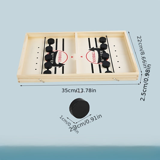 Wooden Slingshot Hockey Game for Kids and Families - Birthday Gift