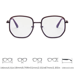Anti Light Men's Glasses Ultra Light Square Glasses