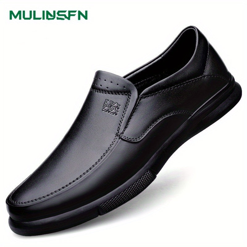 Men's Chinese Characters Embossed Loafer Shoes