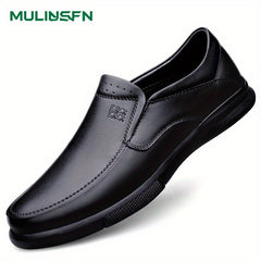 Men's Chinese Characters Embossed Loafer Shoes