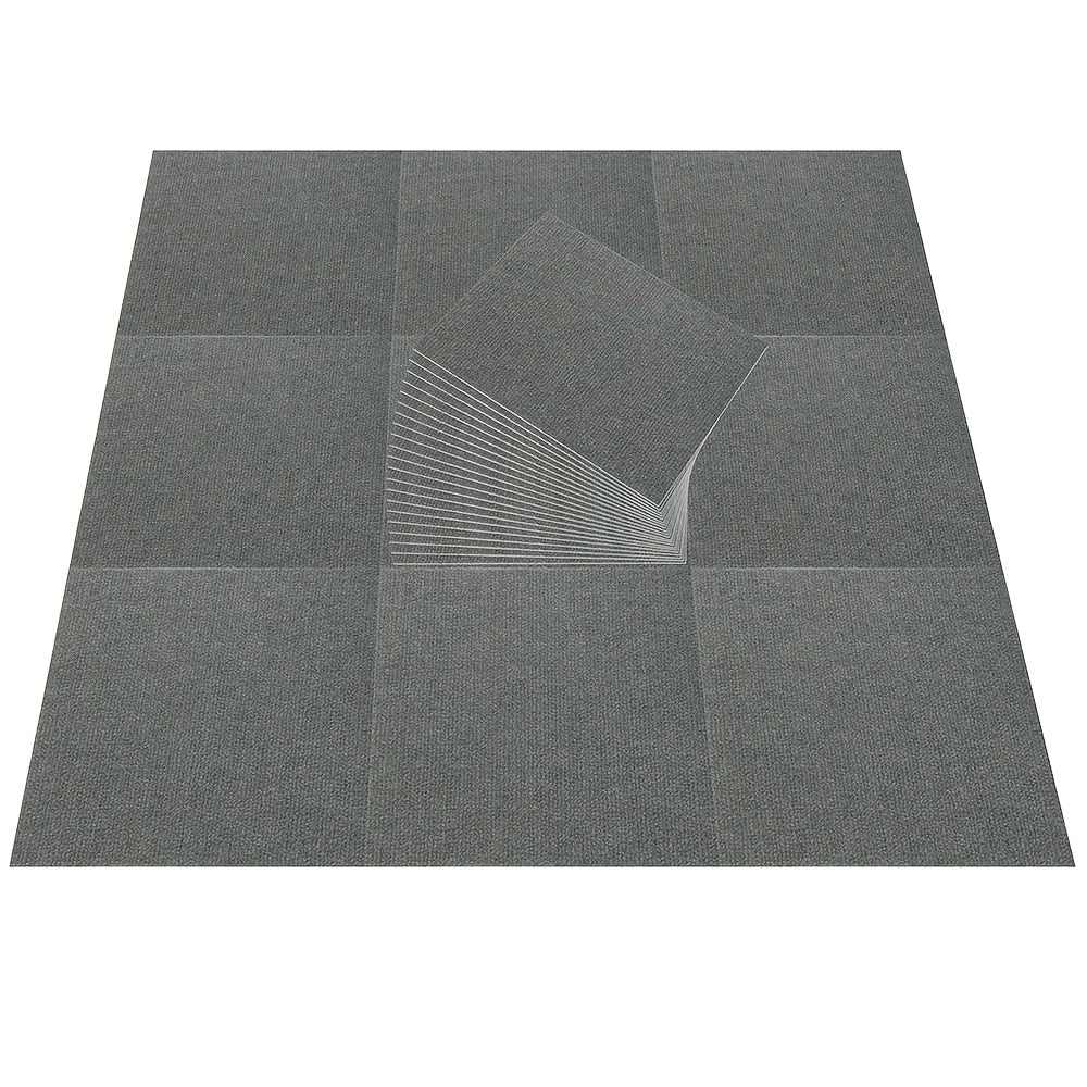 10pcs Adhesive Neoprene Foam Carpet Floor Tiles Non Slip Square Rubber Pad