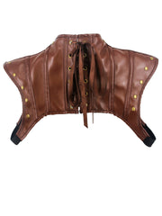 Punk Gothic Cosplay Shawl High Neck Drawstring Back Retro Shawl