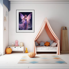 5D Purple Fairy Diamond Painting Kit - 30x40 cm