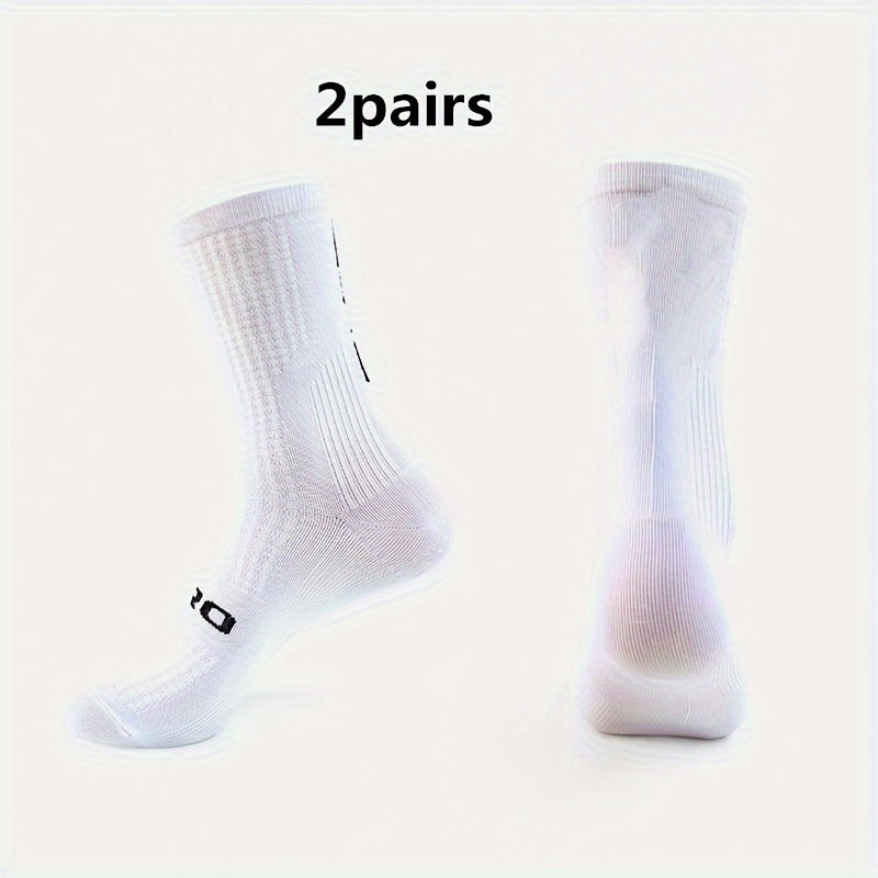 Men's Mid Crew Sport Socks - 2 Pairs