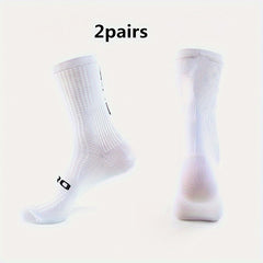 Men's Mid Crew Sport Socks - 2 Pairs