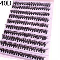 200pcs 10mm 12mm 14mm D Curling Cluster Lashes