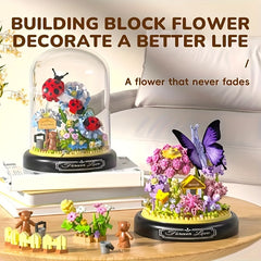 Building Block Set Dragonfly Cicada Bee Butterfly Decoration