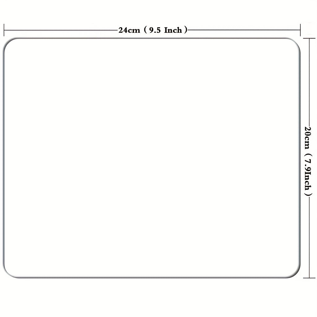Non Slip Rubber Mousepad Mat - Perfect For Office