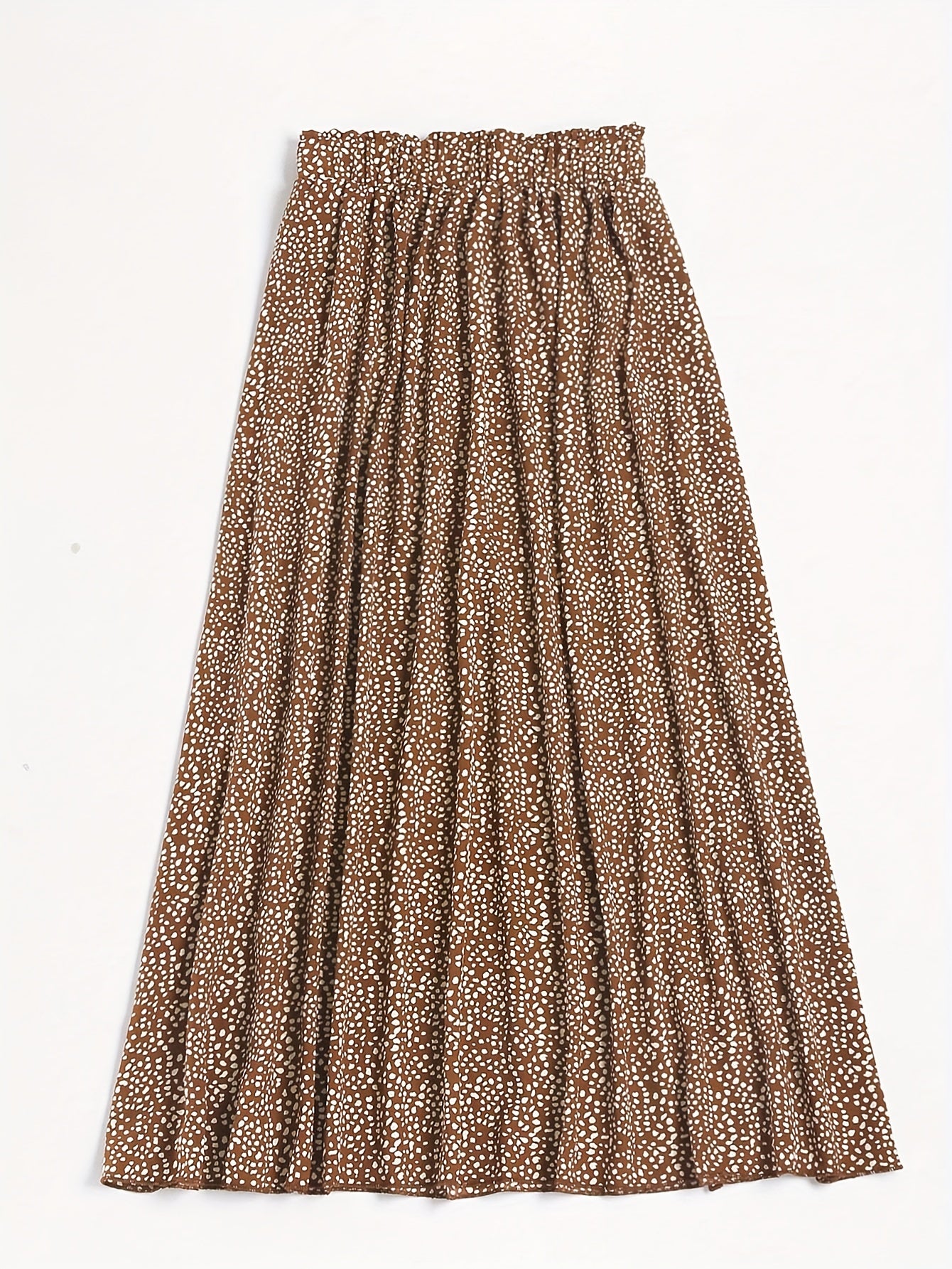 Women's Plus Dalmatian Print High Rise Maxi Skirt