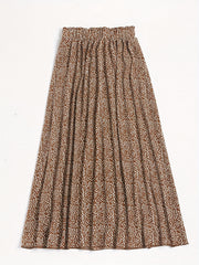 Women's Plus Dalmatian Print High Rise Maxi Skirt
