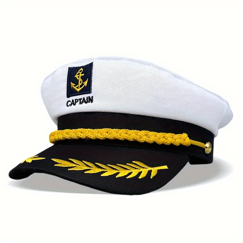 Navy Sailor Hat for Men Sunshade Captain Hat