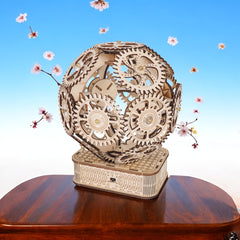Wooden Gear Ball Puzzle - Engaging Brain Teaser