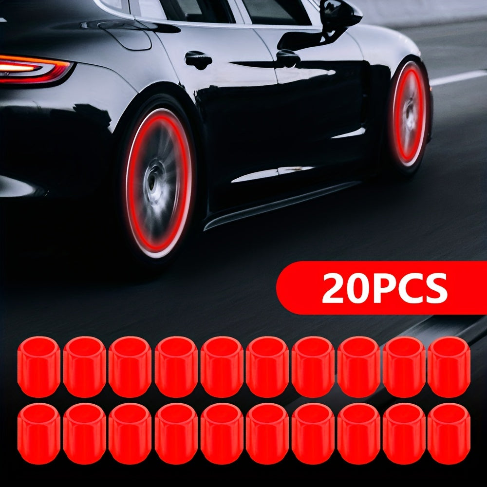 Mini Luminous Tire Valve Covers Night Wheel Decorative Auto Accessories