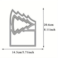 1pc Christmas Tree Popup Card Metal Cutting Dies DIY Scrapbooking Craft Embossin