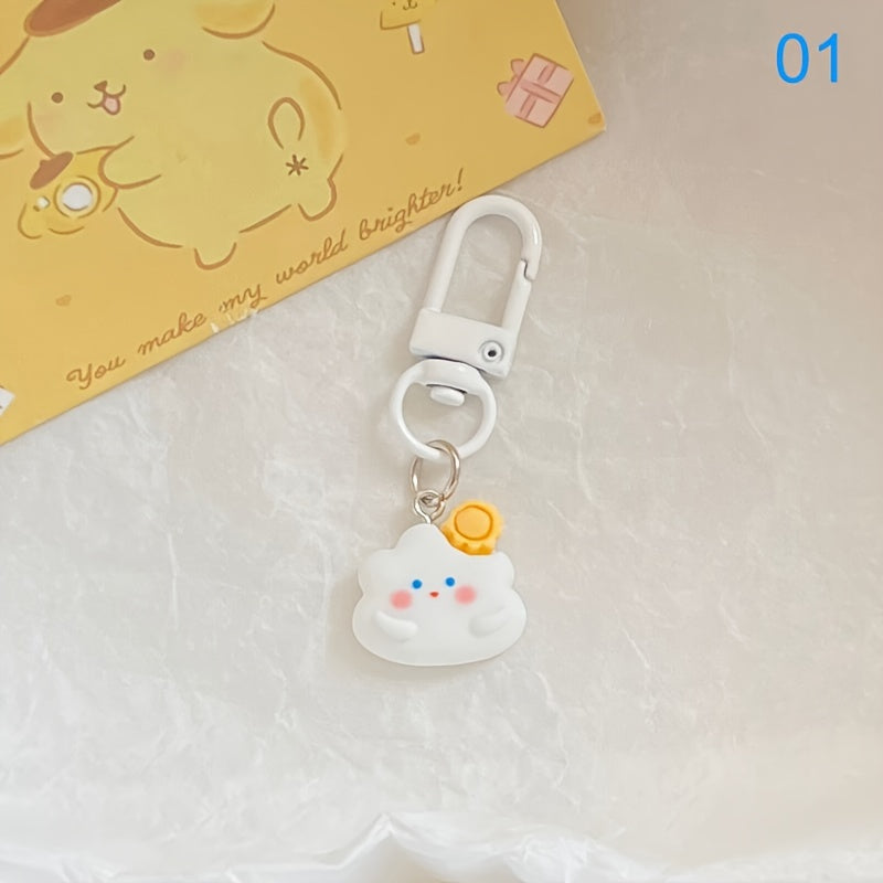 Cloud Sun Moon Keychain Women Handbag Pendant Key Chain Keyring