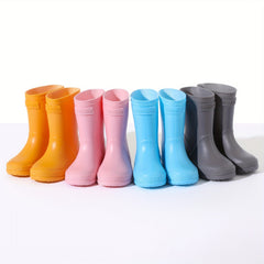 Solid High Top Rain Boots for Kids