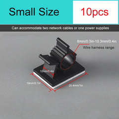 Adjustable Nylon Cable Clamp Bracket for Data Cables, 0.4-0.5in Diameter