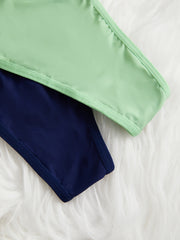 5 Pack Plus Size Panties Set Women's Plus Contrast Lace Scolloped Trim