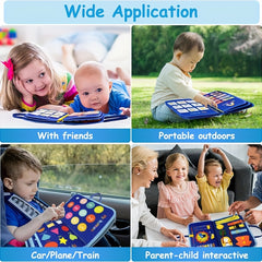 HOTMIR Space Busy Board Toy Felt Sensory Travel Puzzle