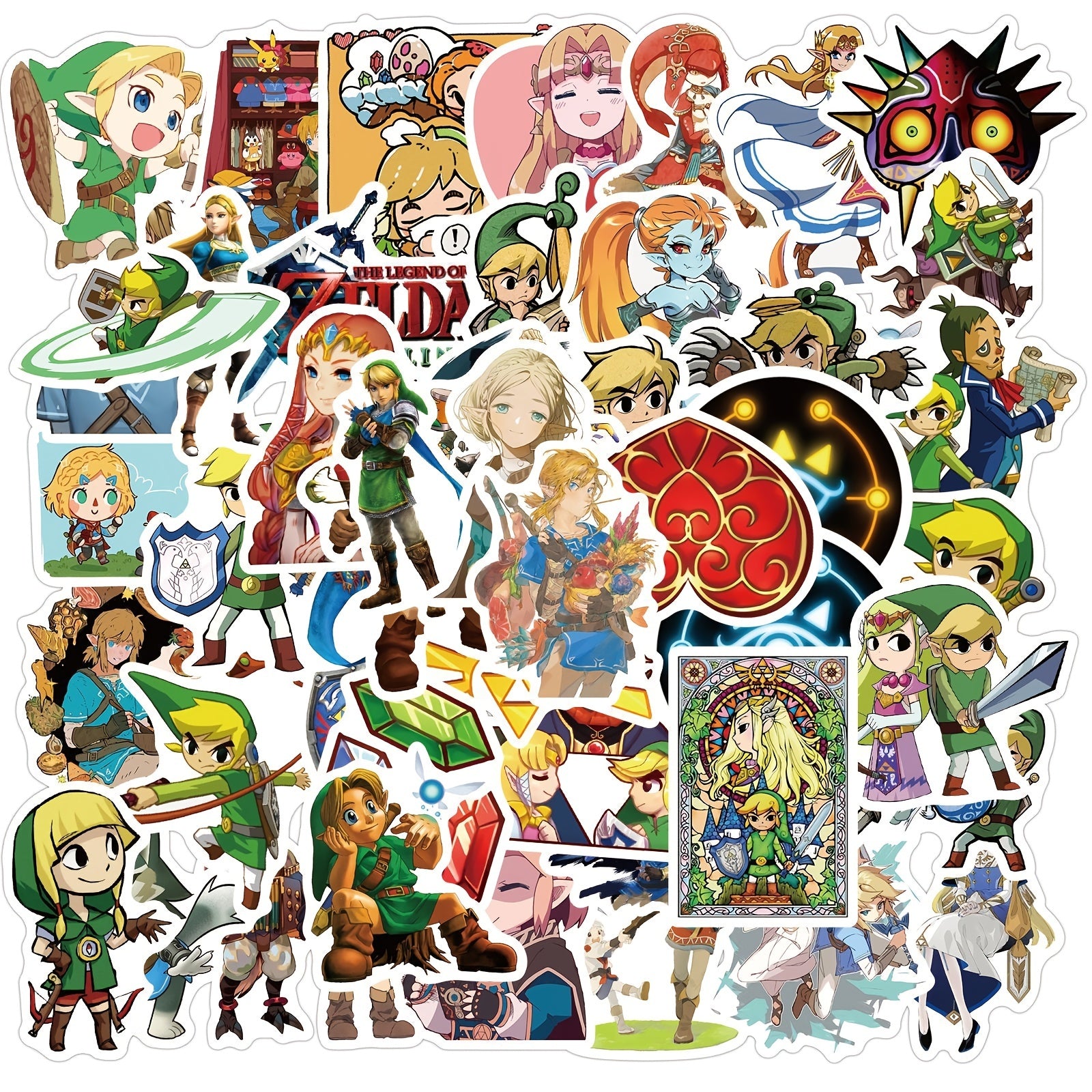 50pcs Cartoon Anime Waterproof Stickers DIY Creative Toys Laptop Skateboa